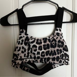 EUC born primitive leopard sports bra